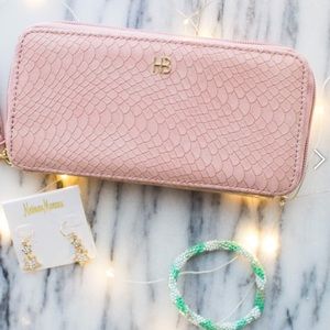 Hudson + Bleecker Pink Textured Wallet